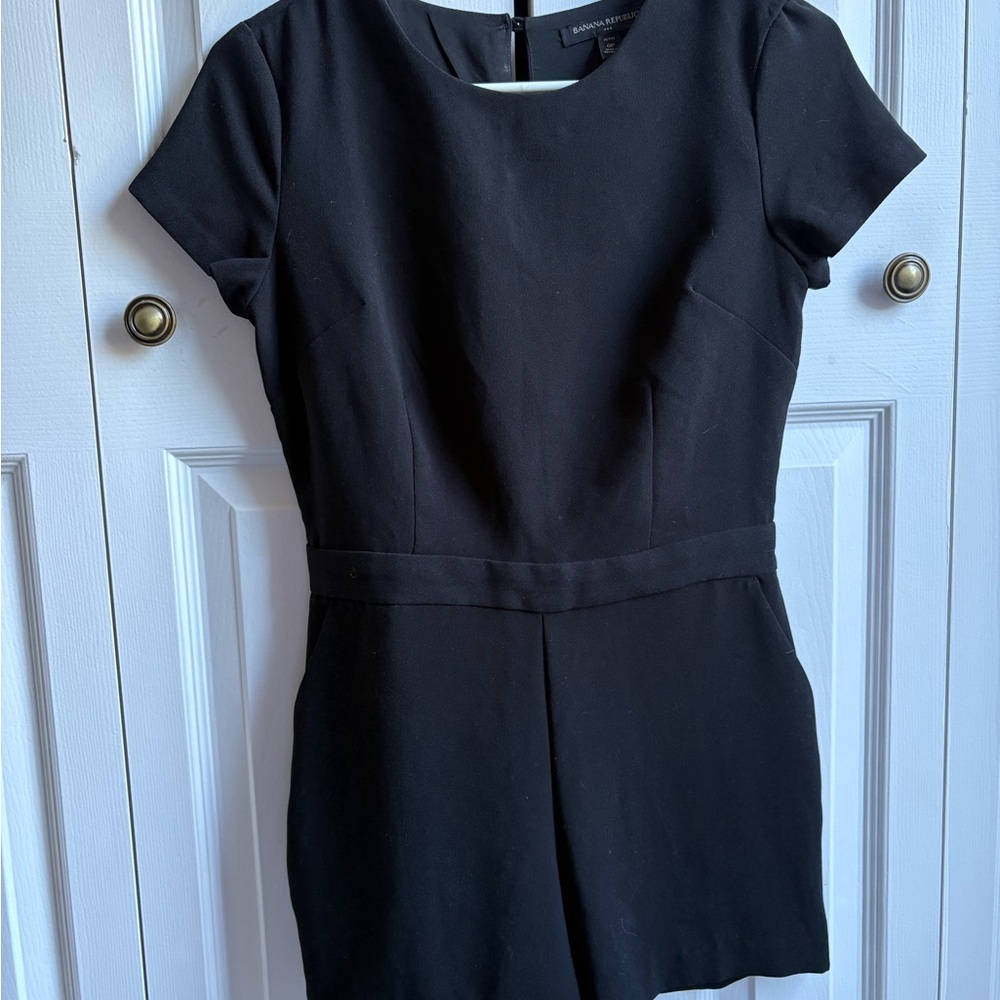 Banana Republic Classic Black Mini jumpsuit